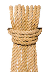 Rope isolated on the white background