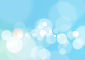 Abstract Bokeh Light Blue Background