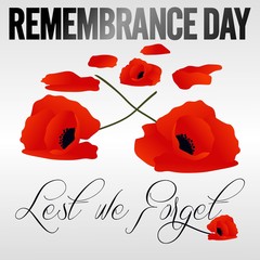 Remembrance Day Vector Template