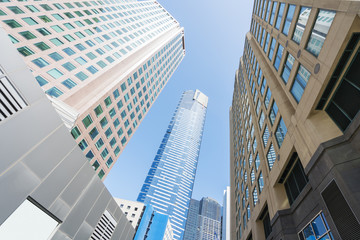 Fototapeta na wymiar Modern buildings in downtown Melbourne
