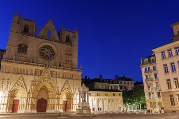 Fototapeta na wymiar Lyon Cathedral in France