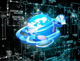 Innovation connection technology.Generation computer innovation