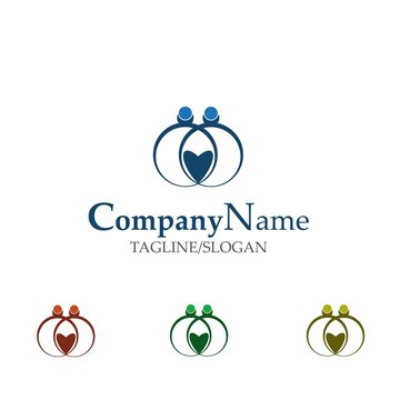 wedding logo icon vector
