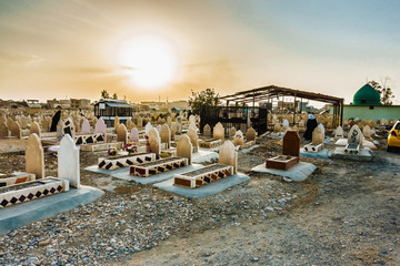 Iraqi grave yard in Kirkuk city 