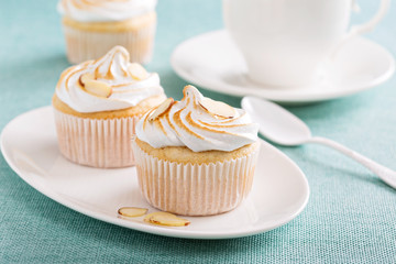 Frappuccino in a glass with cream