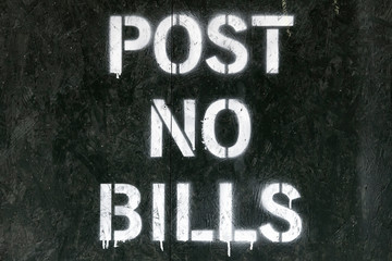Post No Bills Sign