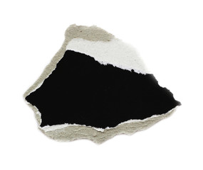 close up of a piece of note paper on white background