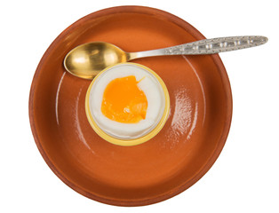 Egg boiled for breakfast