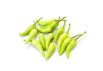 green pepper isolated on a white background