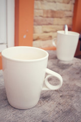 Coffee cup at home