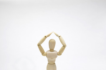 デッサン人形/ポーズ　大きな○