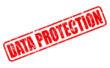 DATA PROTECTION red stamp text