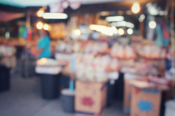 Obraz na płótnie Canvas Blurred of asia market