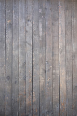 Naklejka premium Dark Rustic Wood Wall Texture with Vertical Boards