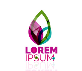 Logo, abstract geometric business icon