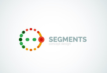 Vector outline minimal abstract geometric logo