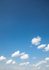blue sky with cloud closeup