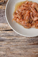 Pickled shrimp korean food