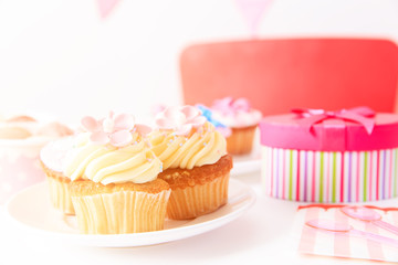 delicious dessert table for big party