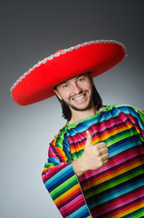 Mexican man with thumbs up