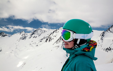 portrait of snowboarder