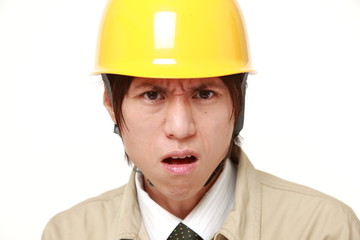  angry construction worker  