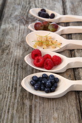 Different ripe berries