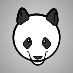 Panda Kopf Logo