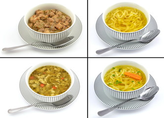 zestaw różnych potraw