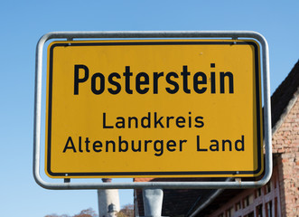 Ortstafel Posterstein