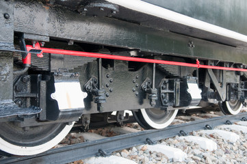 Naklejka premium Old Steam locomotive