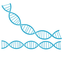 Concept Dna isolated  background