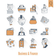 Business and Finance Icon Set