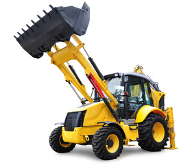 New Bulldozer, isolated on white with clipping path