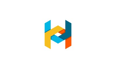 letter H creative logo vector
