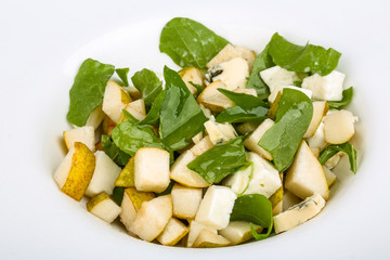 Pear and cheese salad