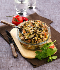 moussaka with eggplant