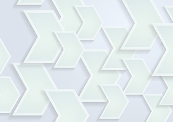 Abstract 3D White Arrows Background