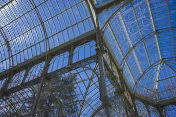 Fototapeta premium Crystal Palace in the Retiro park Madrid, Spain