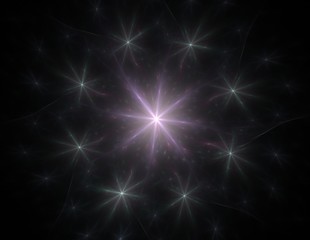 Naklejka premium fractal radial pattern on the subject of science, technology and design