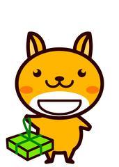 お土産を持った動物シリーズ