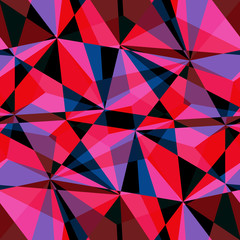 Obraz premium Seamless triangle pattern. Vector background. Geometric abstract