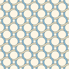 Retro pattern with lines and circles