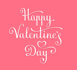 Happy Valentine's Day lettering