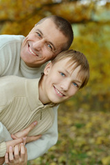 Fototapeta premium father and son 