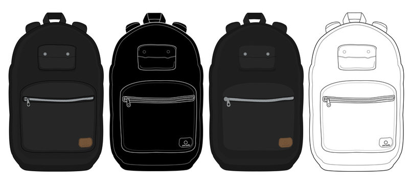 Black Urban Backpack Set