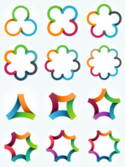 Logo templates set.