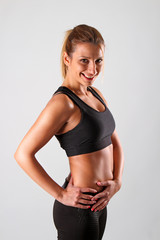 Naklejka premium Fitness girl 