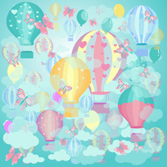 Background of balloons