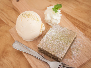 green tea brownie